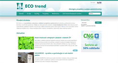Desktop Screenshot of ecotrend.cz