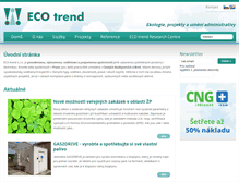 Tablet Screenshot of ecotrend.cz